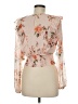 Bar III 100% Polyester Pink Long Sleeve Blouse Size M - photo 2