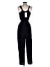 Joie 100% Silk Solid Black Jumpsuit Size XS - photo 2