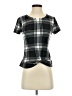 rue21 Plaid Black Short Sleeve T-Shirt Size S - photo 1