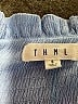 THML Blue Short Sleeve Blouse Size S - photo 7