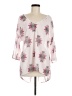 Lucky & Blessed Pink 3/4 Sleeve Blouse Size M - photo 1
