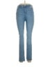 M&S Solid Blue Jeans Size 12 Long - photo 1