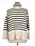 Falls Creek Stripes Ivory Turtleneck Sweater Size 1X - photo 1