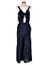 Ann Taylor LOFT Polka Dots Blue Jumpsuit Size 6 - photo 2