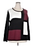 Carroll Reed 100% Acrylic Color Block Burgundy Pullover Sweater Size 3X - photo 1