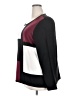 Carroll Reed 100% Acrylic Color Block Burgundy Pullover Sweater Size 3X - photo 5