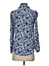 Talbots 100% Viscose Paisley Blue Long Sleeve Blouse Size XS - photo 2