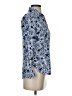 Talbots 100% Viscose Paisley Blue Long Sleeve Blouse Size XS - photo 4