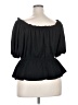 Arula Black Short Sleeve Blouse Size 2X - photo 2