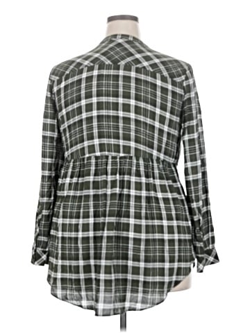 Torrid 3/4 Sleeve Button-Down Shirt (view 2)