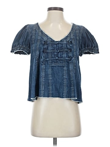 Pilcro Short Sleeve Blouse (view 1)