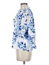 Sugarlips 100% Polyester Floral Blue 3/4 Sleeve Blouse Size M - photo 5