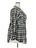 Torrid 100% Rayon Plaid Green 3/4 Sleeve Button-Down Shirt Size 2X Plus (2) - photo 4
