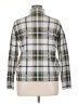 Tahari Plaid Silver Turtleneck Sweater Size XL - photo 2