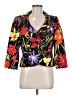 Carlisle 100% Cotton Floral Black Blazer Size 8 - photo 1