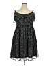 Torrid 100% Polyester Stars Black Casual Dress Size 2X Plus (2) - photo 1
