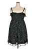 Torrid 100% Polyester Stars Black Casual Dress Size 2X Plus (2) - photo 2