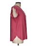 Ann Taylor LOFT 100% Polyester Pink Short Sleeve Blouse Size L - photo 6
