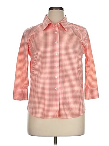 Talbots 3/4 Sleeve Button-Down Shirt (view 1)
