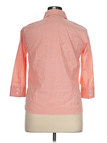 Talbots 3/4 Sleeve Button-Down Shirt (view 2)