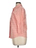 Talbots Checkered-gingham Orange 3/4 Sleeve Button-Down Shirt Size 16 - photo 5