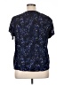 Evri 100% Rayon Blue Short Sleeve Blouse Size 0X - photo 2