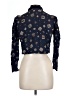 Karin Stevens 100% Rayon Paisley Blue Long Sleeve Blouse Size 12 Petite - photo 2