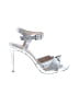 Badgley Mischka Silver Sandals Size 6 1/2 - photo 1