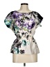 BCX 100% Polyester Purple Short Sleeve Blouse Size M - photo 1
