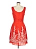 Antonio Melani 100% Polyester Orange Cocktail Dress Size 6 - photo 2