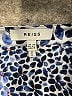 Reiss Animal Print Blue Long Sleeve Blouse Size 8 - photo 7