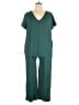 Smash + Tess Solid Teal Jumpsuit Size XL - photo 1