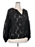 ELOQUII 100% Polyester Black Long Sleeve Blouse Size 18 Plus - photo 1