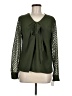 Shein 100% Polyester Green Long Sleeve Blouse Size 6 - photo 1