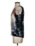 ALLSAINTS 100% Silk Silver Short Sleeve Top Size 4 - photo 5