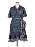 ELOQUII 100% Polyester Blue Casual Dress Size 18 Plus - photo 1