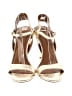 Halston Metallic Ivory Sandals Size 6 1/2 - photo 2