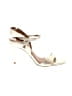 Halston Metallic Ivory Sandals Size 6 1/2 - photo 1