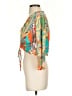 Mare Blu Orange Long Sleeve Blouse Size S - photo 5