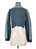 Wild Fable Checkered-gingham Teal Turtleneck Sweater Size XXS - photo 1