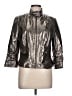 Peck & Peck 100% Polyester Metallic Silver Jacket Size 12 - photo 1