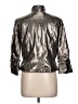 Peck & Peck 100% Polyester Metallic Silver Jacket Size 12 - photo 2