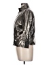 Peck & Peck 100% Polyester Metallic Silver Jacket Size 12 - photo 5
