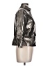 Peck & Peck 100% Polyester Metallic Silver Jacket Size 12 - photo 4