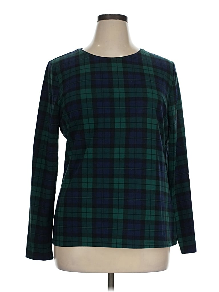 Pre-owned Talbots Long Sleeve T-shirt In Green