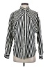 Express Stripes Ivory Long Sleeve Button-Down Shirt Size S - photo 1