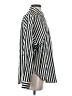Express Stripes Ivory Long Sleeve Button-Down Shirt Size S - photo 4