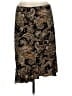 BCBGMAXAZRIA Paisley Brown Gold Casual Skirt Size L - photo 1