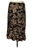 BCBGMAXAZRIA Paisley Brown Gold Casual Skirt Size L - photo 2