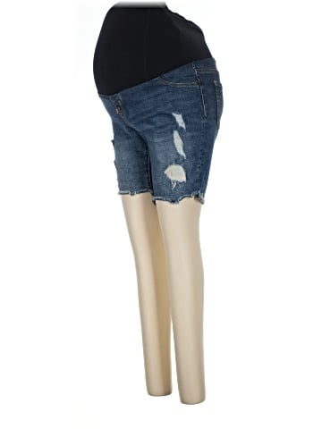 Isabel Maternity Denim Shorts (view 1)